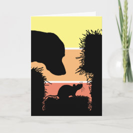 バーン・ハントの香り作業犬のためのグリーティングカード カード