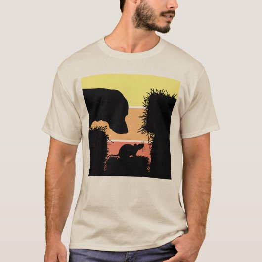 バーン・ハント ノーズワーク: 犬とネズミのにおい探し Tシャツ (正面)