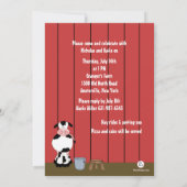 バーン·フォト·バースデー·パーティーの招待 招待状 (裏面)