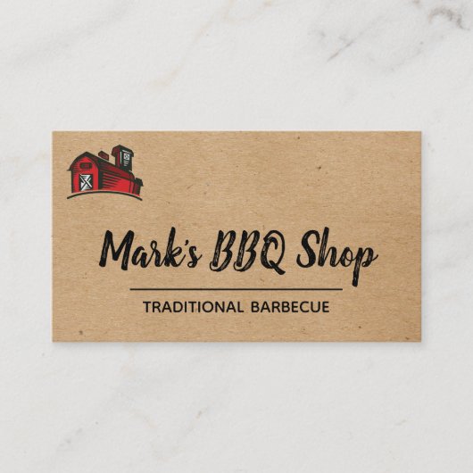 バーンBBQ 名刺 (正面)