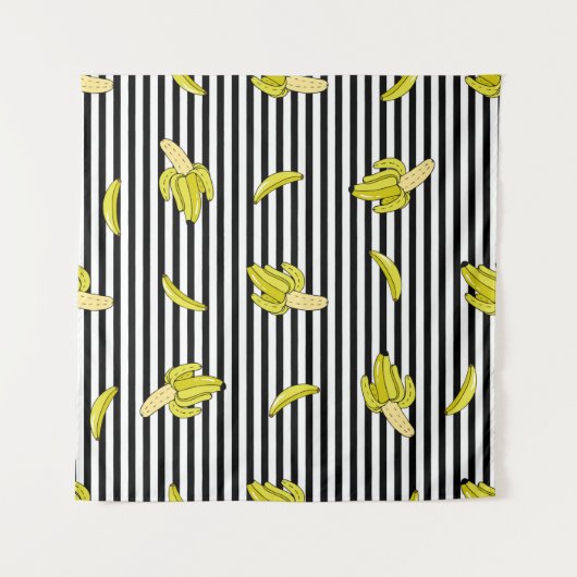 バー付き漫画のパッチバッジを使ったシームレスなパターン タペストリー (正面(横))