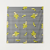 バー付き漫画のパッチバッジを使ったシームレスなパターン タペストリー (正面)