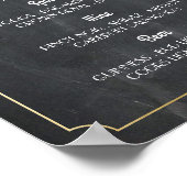 バー仮装ポスター署名結婚式レセプション ポスター (角)