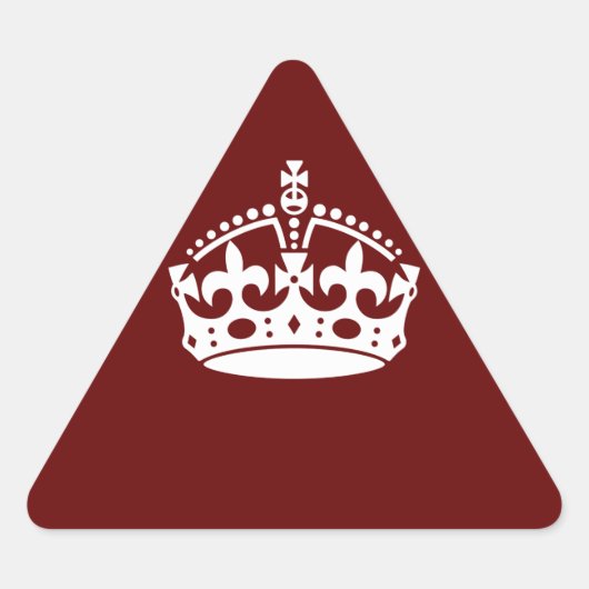 バー保グンディレッドのCalm Crownアイコン 三角形シール (正面)