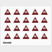 バー保グンディレッドのCalm Crownアイコン 三角形シール (シート)