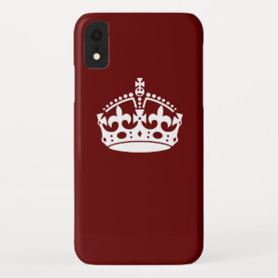 バー保グンディレッドのCalm Crownアイコン iPhone XRケース