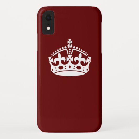 バー保グンディレッドのCalm Crownアイコン Case-Mate iPhoneケース (裏面)
