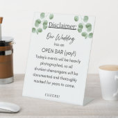 バー免責事項 台座サイン (インサイチュ)