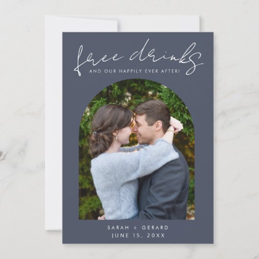 バー写真結婚を開く セーブザデート (正面)