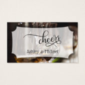 バー写真、スクリプト結婚&イベントドリンクチケット (裏面)