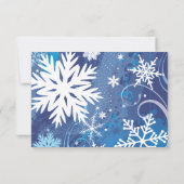 バー凍っていバルミツワーエスコート座席カード 招待状 (裏面)