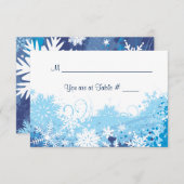 バー凍っていバルミツワーエスコート座席カード 招待状 (正面/裏面)