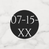 バー又はバルミツワー紙吹雪エレガント金ゴールド及びブラック コンフェッティ (スモール正面)