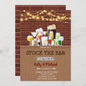 バー引っ越し祝いパーティーの招待 サンキューカード (正面/裏面)