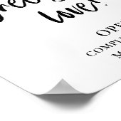 バー応援を開いて横書き結婚を愛する ポスター (角)