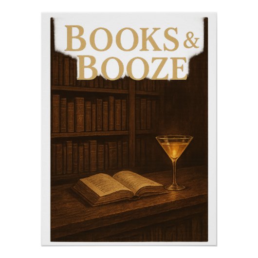 バー愛好家のための書籍とブーズ ポスター (正面)