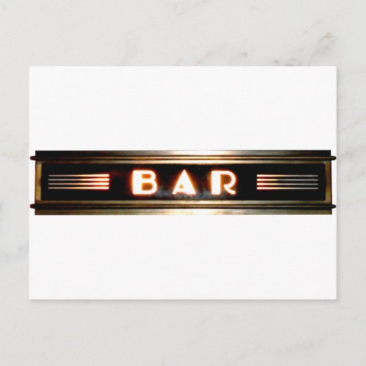 バー標識 ポストカード (正面)