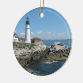 バー港の灯台 セラミックオーナメント (左)