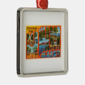 バー港メイン私古いヴィンテージ旅行記念品 メタルオーナメント (右)