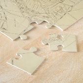 バー港メイン(1897年)のヴィンテージの地図 ジグソーパズル (側面)