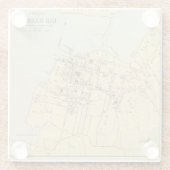 バー港 ガラスコースター (裏面)