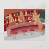 バー猫 ポストカード (正面)