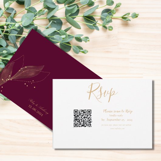 バー王室のグン結婚ディqrコード最小主義 出欠カード