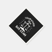 バー生き延び試験を弁護する スタンダードカクテルナプキン (角)