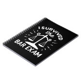 バー生き延び試験を弁護する ノートブック (左側)