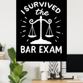 バー生き延び試験を弁護する ポスター (ホームオフィス)