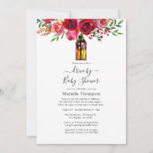 バー素朴グガンディ赤水カラーのシャワー駆動 招待状 (正面)