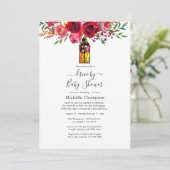 バー素朴グガンディ赤水カラーのシャワー駆動 招待状 (スタンド正面)