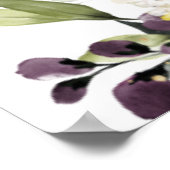 バー素朴グンディオレンジフローラ結婚の歓迎サイン ポスター (角)