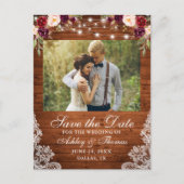 バー素朴グンディフローラウッドライトレースフォト 案内ポストカード (正面)