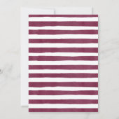 バー素朴グンディ秋インラブフローラカップルのシャワー 招待状 (裏面)