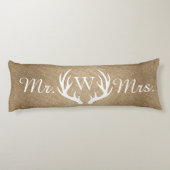 バー素朴ラップ&ホワイトディア〔雄ジカの〕枝角 ボディピロー (裏面)