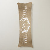 バー素朴ラップ&ホワイトディア〔雄ジカの〕枝角 ボディピロー (正面縦)