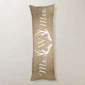 バー素朴ラップ&ホワイトディア〔雄ジカの〕枝角 ボディピロー (裏面 (縦))