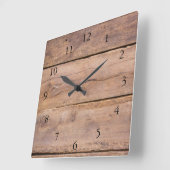 バー素朴ン·ウッスタイリッシュエレガントド スクエア壁時計 (傾斜)