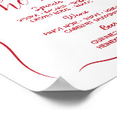 バー結婚の手お洒落引きイラストレーション ポスター (角)