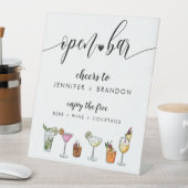 バー結婚の表記号を開く 台座サイン (インサイチュ)