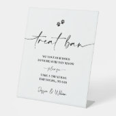 バー記号の処理 |ドッグトリート結婚式の引き出物標識 台座サイン (正面)