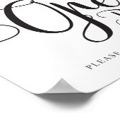 バー記号を開く。無料ドリンクウェディングレセプション ポスター (角)