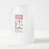 バー試験おもしろいの冗談バーに合格 フロストグラスビールジョッキ (正面左)