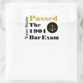 バー試験に合格カスタマイズ(州と年) スクエアシール (バッグ)