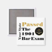 バー試験に合格カスタマイズ(州と年) マグネット (正面/裏面)