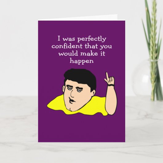 バー試験に合格 カード (正面)