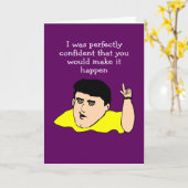 バー試験に合格 カード (黄色い花)