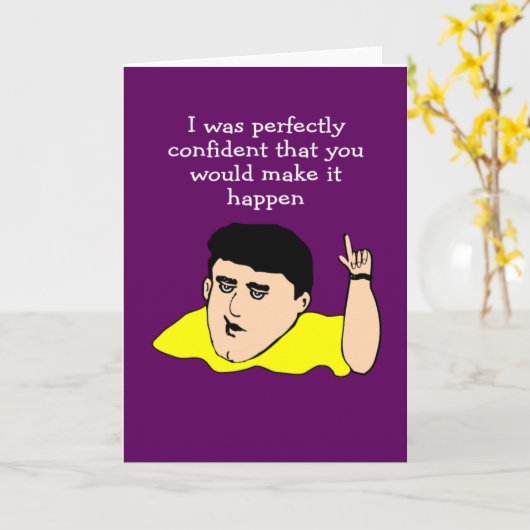 バー試験に合格 カード (黄色い花)