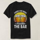 バー試験シャツギフト応援とビールに合格 Tシャツ (デザイン正面)